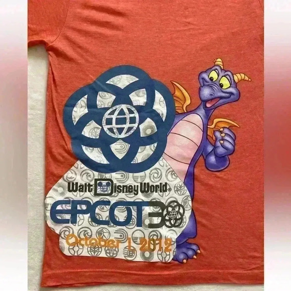 NWT Disney Parks Figment Epcot Shirt Size Small Unisex October 2012 SUPER RARE - Picture 2 of 9